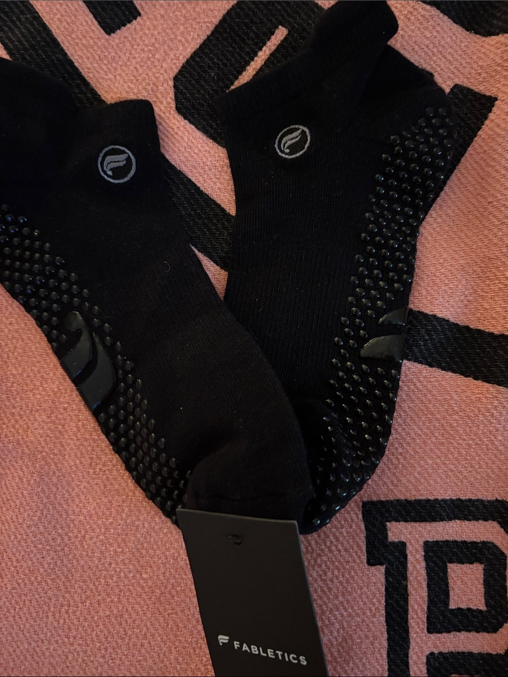 Fabletics Black Low-Cut Grip Socks
